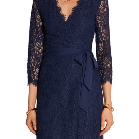 Diane von furstenberg DVF lace wrap dress - Picture 2 of 2